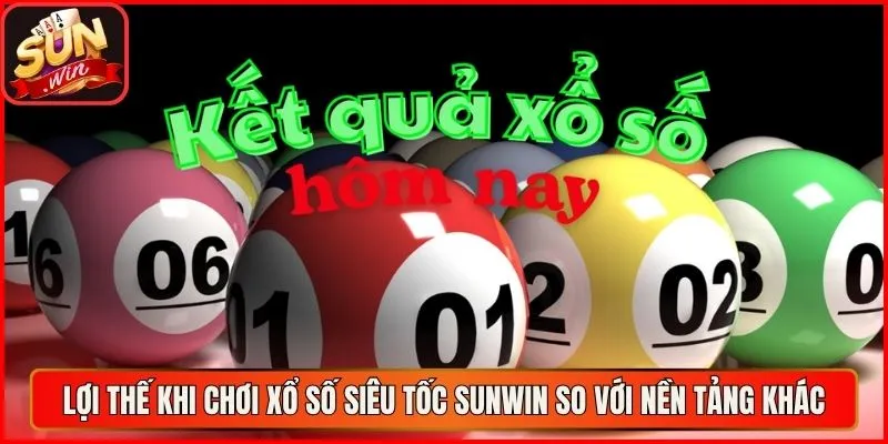 Lợi thế khi chơi xổ số siêu tốc sunwin so với nền tảng khác