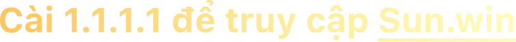 cài đặt 1.1.1.1